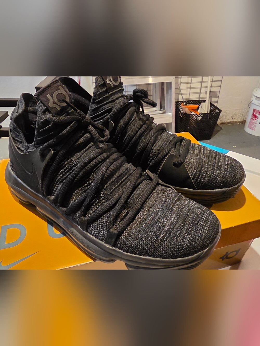 Nike KD Men’s Black Knit Basketball Shoes